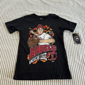 Los Angeles Angels Black Graphic Tee - MLB Ohtani #17
